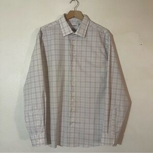 Goodfellow & Co Gray Plaid Button-Down Shirt